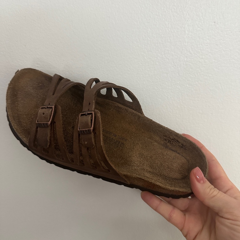Birkenstock Brown Suede Multi-Strap Sandal